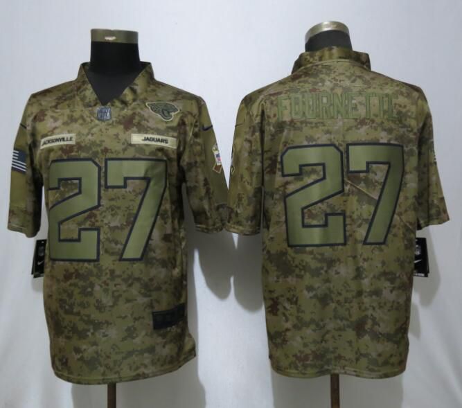 Men Jacksonville Jaguars #27 Fournette Nike Camo Salute to Service Limited NFL Jerseys->cincinnati bengals->NFL Jersey